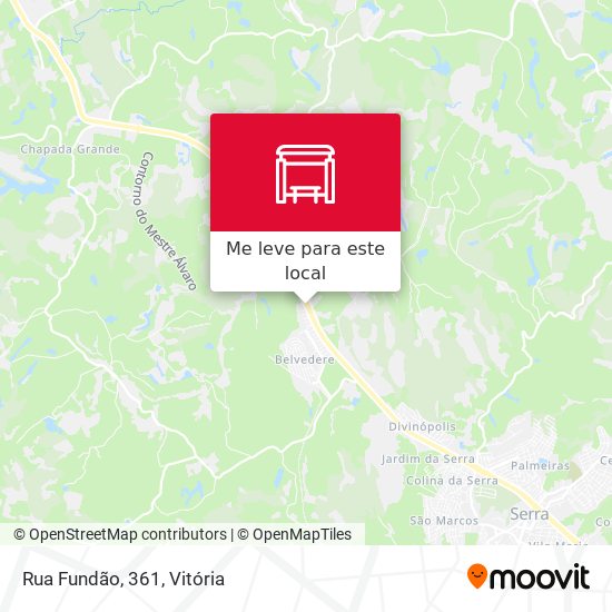 Rua Fundão, 361 mapa