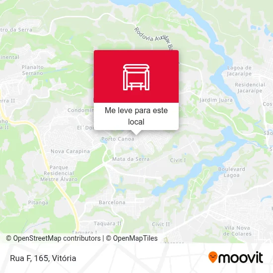Rua F, 165 mapa
