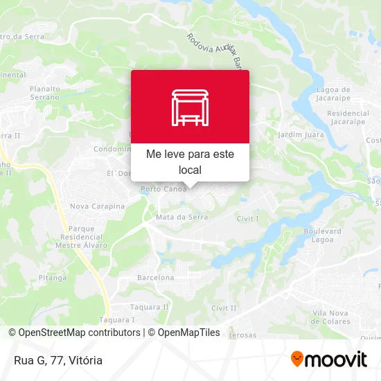 Rua G, 77 mapa