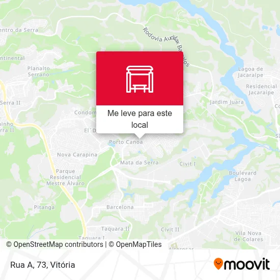 Rua A, 73 mapa