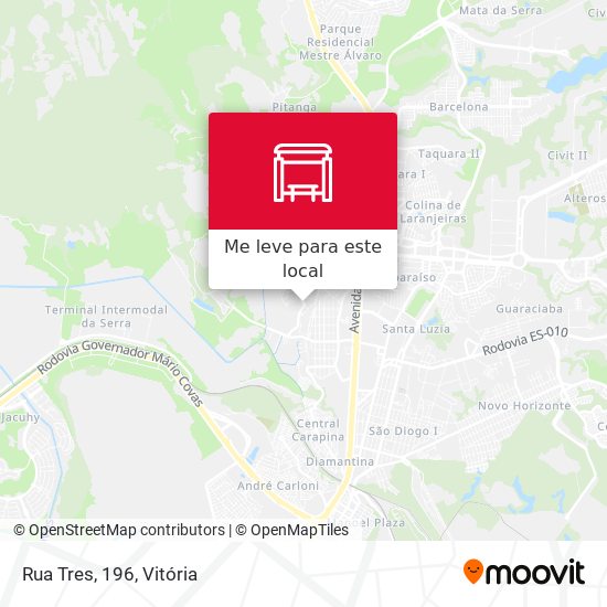 Rua Tres, 196 mapa