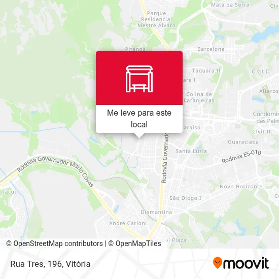 Rua Tres, 196 mapa