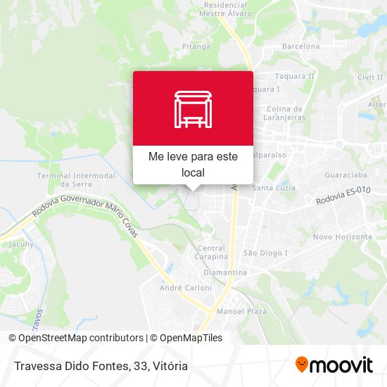 Travessa Dido Fontes, 33 mapa