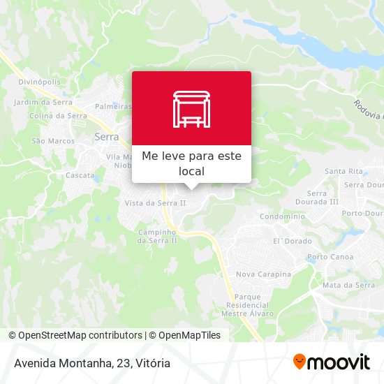 Avenida Montanha, 23 mapa