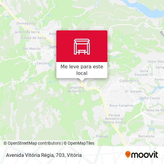 Avenida Vitória Régia, 703 mapa