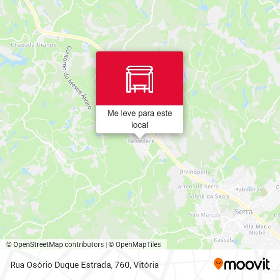 Rua Osório Duque Estrada, 760 mapa