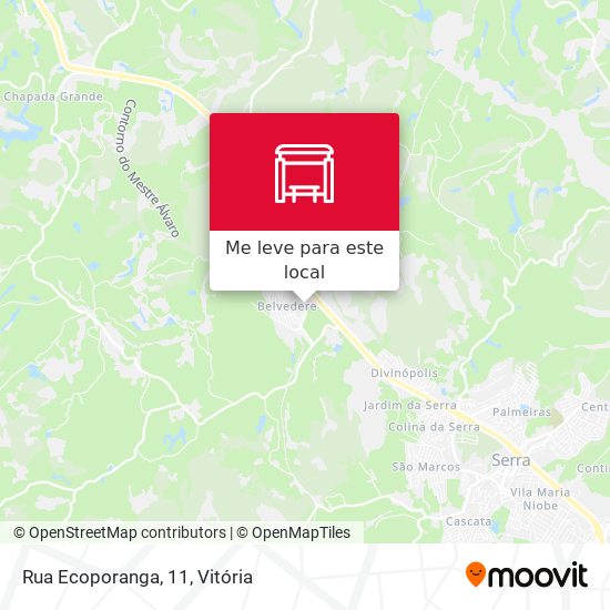 Rua Ecoporanga, 11 mapa