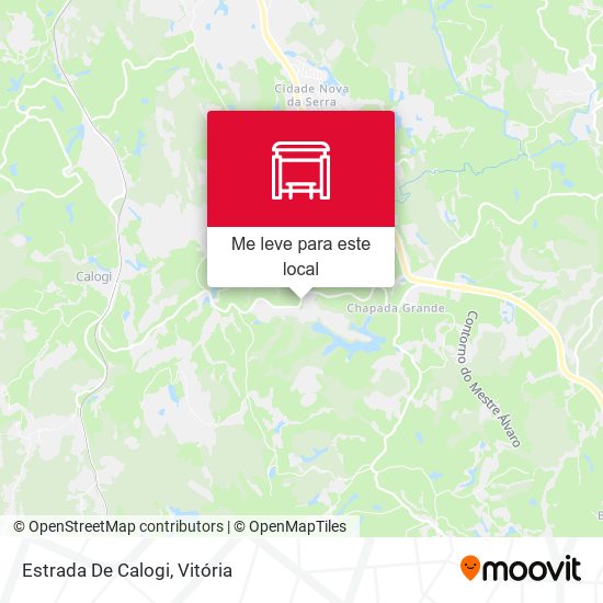 Estrada De Calogi mapa