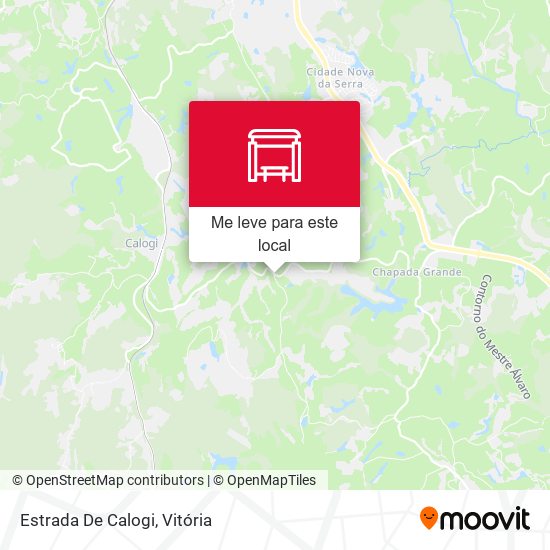 Estrada De Calogi mapa