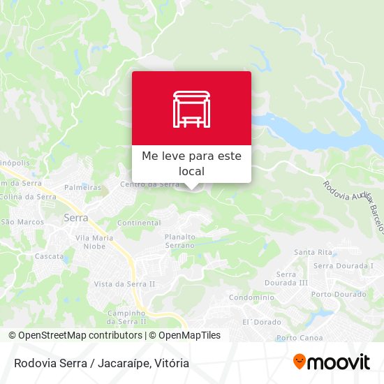 Rodovia Serra / Jacaraípe mapa