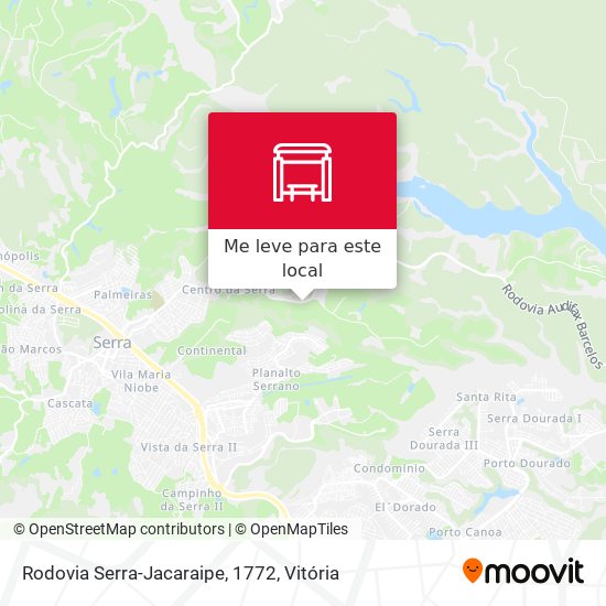 Rodovia Serra-Jacaraipe, 1772 mapa