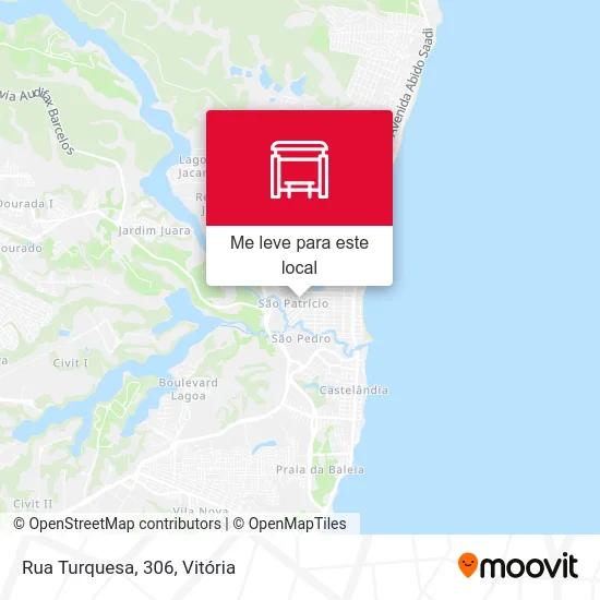 Rua Turquesa, 306 mapa