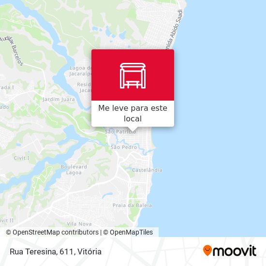 Rua Teresina, 611 mapa