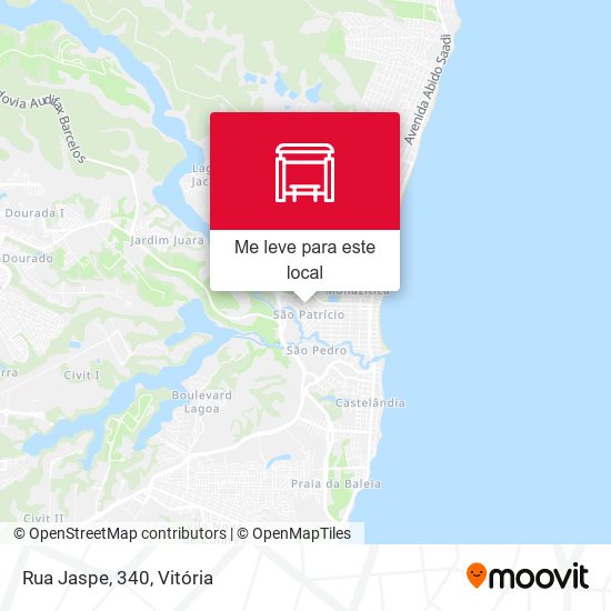 Rua Jaspe, 340 mapa