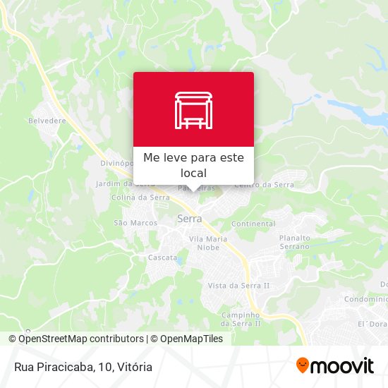 Rua Piracicaba, 10 mapa