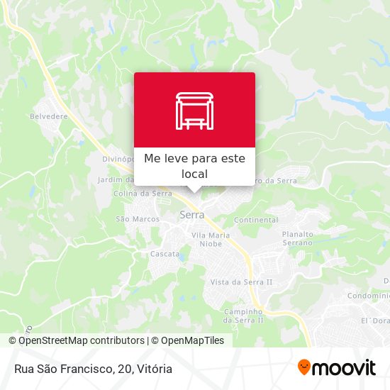 Rua São Francisco, 20 mapa
