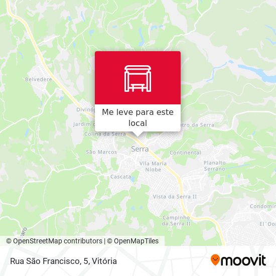 Rua São Francisco, 5 mapa