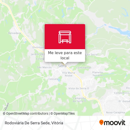 Rodoviária De Serra Sede mapa