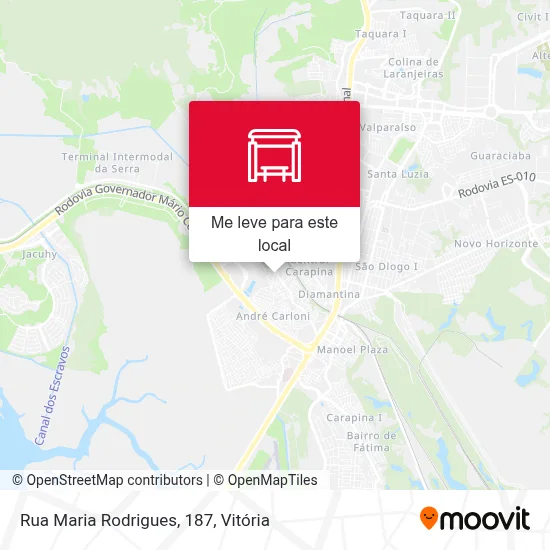 Rua Maria Rodrigues, 187 mapa