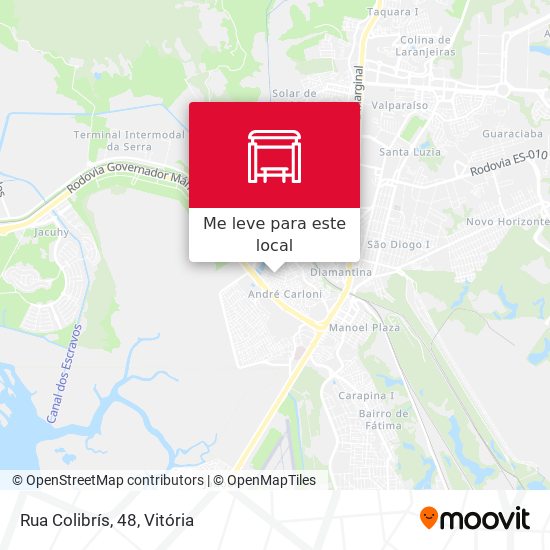 Rua Colibrís, 48 mapa