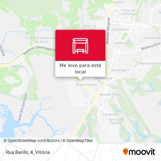 Rua Berilo, 4 mapa