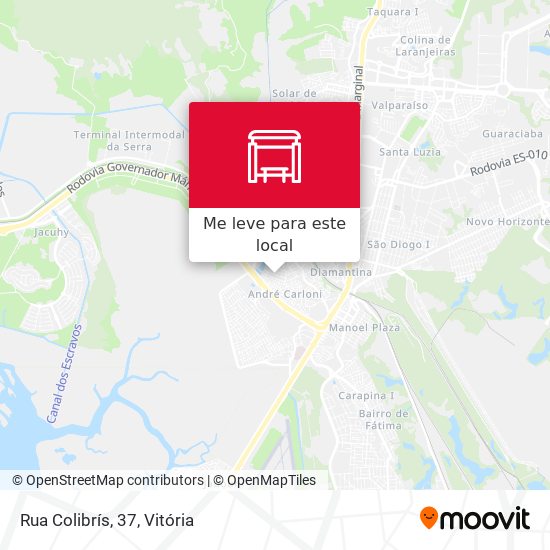 Rua Colibrís, 37 mapa