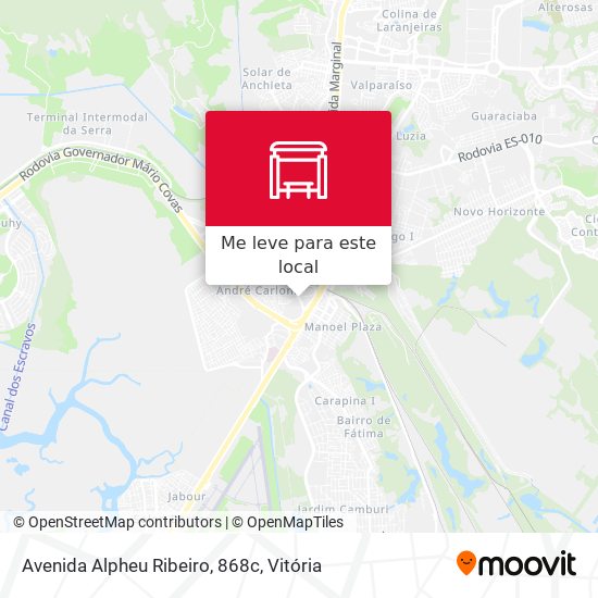 Avenida Alpheu Ribeiro, 868c mapa