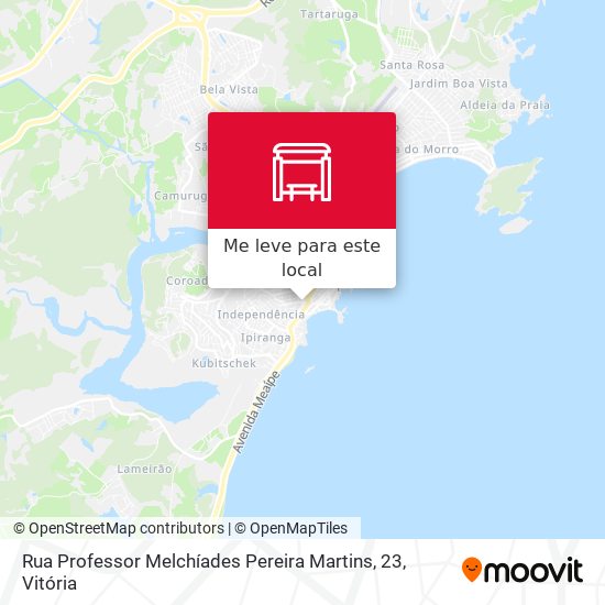 Rua Professor Melchíades Pereira Martins, 23 mapa