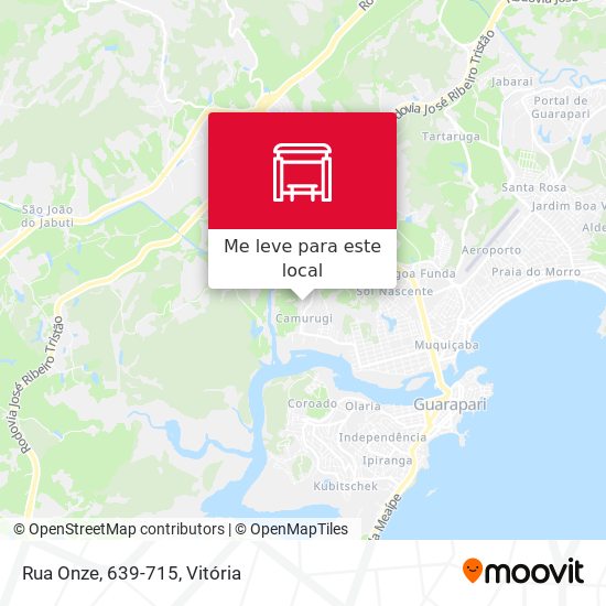 Rua Onze, 639-715 mapa