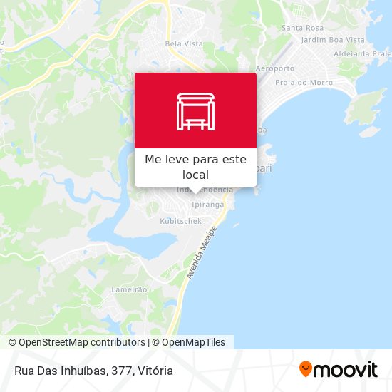 Rua Das Inhuíbas, 377 mapa
