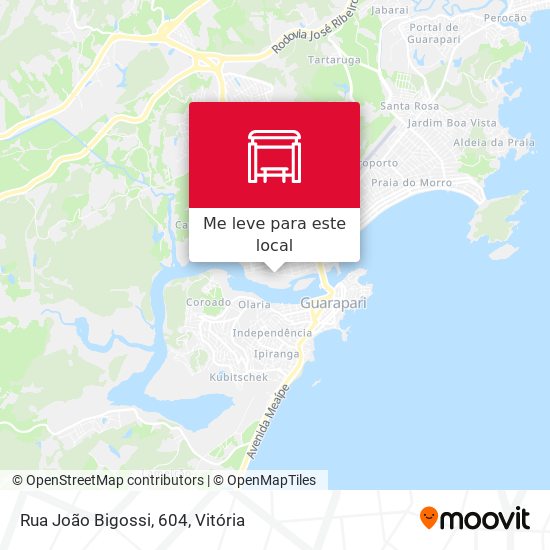 Rua João Bigossi, 604 mapa