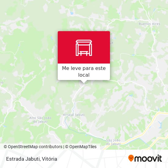 Estrada Jabuti mapa
