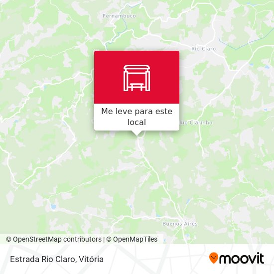 Estrada Rio Claro mapa