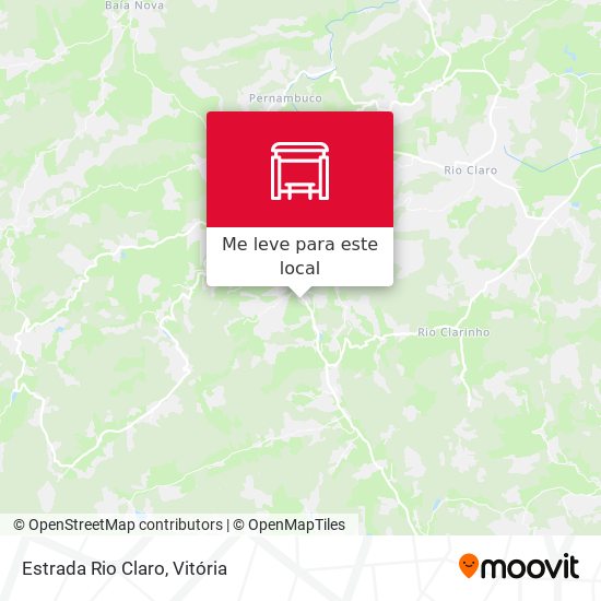 Estrada Rio Claro mapa