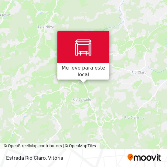 Estrada Rio Claro mapa