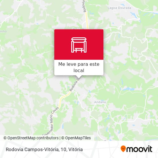 Rodovia Campos-Vitória, 10 mapa