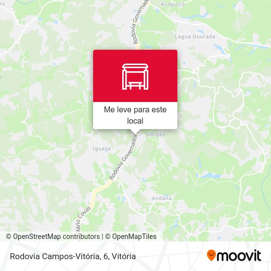 Rodovia Campos-Vitória, 6 mapa