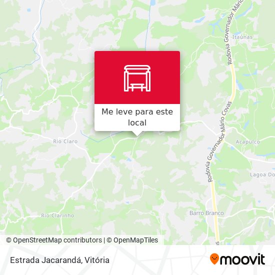 Estrada Jacarandá mapa