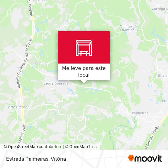 Estrada Palmeiras mapa