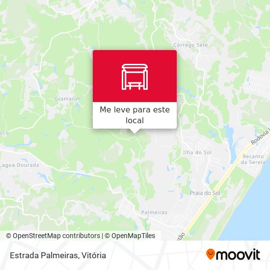 Estrada Palmeiras mapa