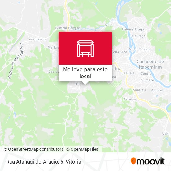 Rua Atanagildo Araújo, 5 mapa