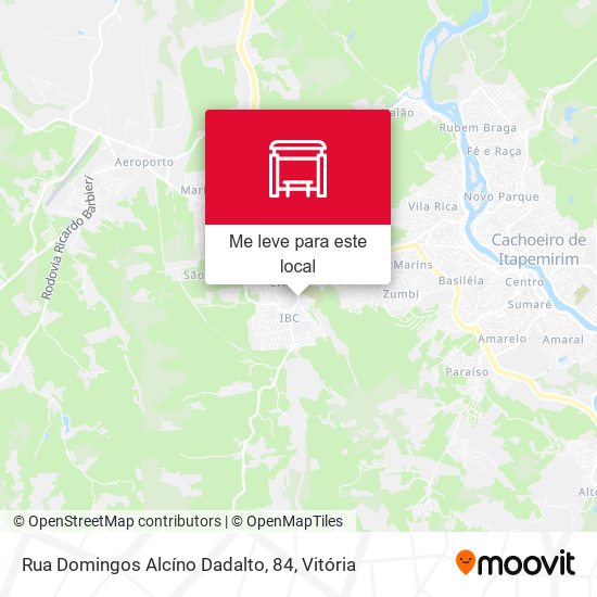 Rua Domingos Alcíno Dadalto, 84 mapa