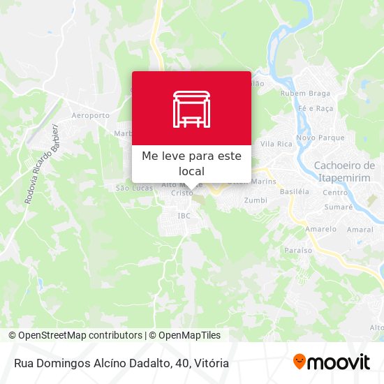 Rua Domingos Alcíno Dadalto, 40 mapa