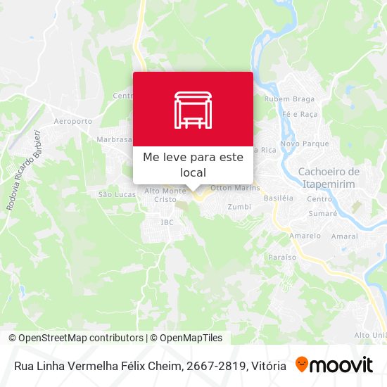 Rua Linha Vermelha Félix Cheim, 2667-2819 mapa