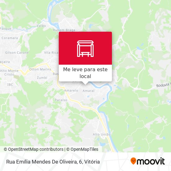 Rua Emília Mendes De Oliveira, 6 mapa