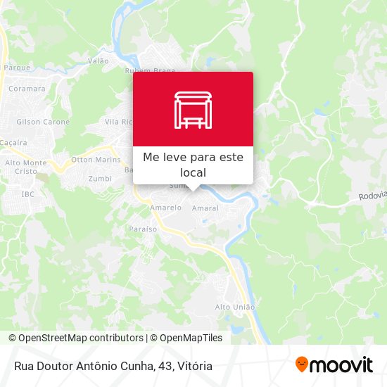 Rua Doutor Antônio Cunha, 43 mapa