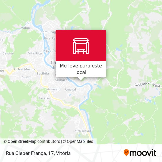Rua Cleber França, 17 mapa