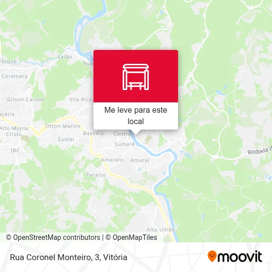 Rua Coronel Monteiro, 3 mapa