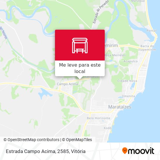 Estrada Campo Acima, 2585 mapa