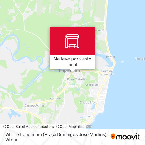 Vila De Itapemirim (Praça Domingos José Martins) mapa